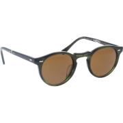 Oliver Peoples Ikoniska Gregory Peck solglasögon Brown, Unisex