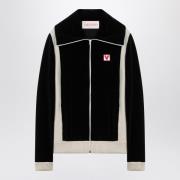 Valentino Garavani Dragkedja Cardigan Sweatshirt Black, Herr