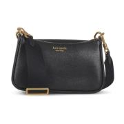 Kate Spade Doubleup Crossbody Väska i Svart Black, Dam