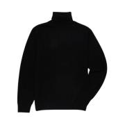 Brooks Brothers Ull och Cashmere Turtleneck Tröja Black, Herr