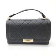 Chanel Vintage Pre-owned Laeder chanel-vskor Black, Dam