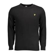 Lyle & Scott Svart långärmad herrskjorta Black, Herr