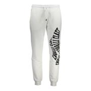 Cavalli Class Sportiga vita herrbyxor med elastisk midja White, Herr