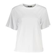 Cavalli Class Kortärmad Slim Fit Rund Hals T-shirt White, Dam