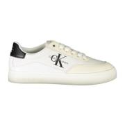 Calvin Klein Sportiga vita sneakers med logotyptryck White, Dam