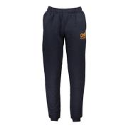 Cavalli Class Blå Herr Sportig Sweatpants med Tryck Blue, Herr