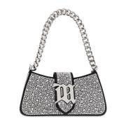 Misbhv Handväska Crystal Mini Gray, Dam