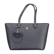 Tommy Hilfiger Blue Polyurethane Handbag Blue, Dam