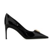 Dolce & Gabbana Svart Läder Lollo Pumps Black, Dam