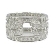 Bvlgari Vintage Pre-owned Vitt guld ringar Gray, Dam