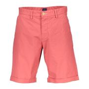 Gant Röda Bermuda Shorts med Logotyp Red, Herr