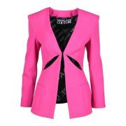 Versace Jeans Couture Elegant Jacka med Polyesterblandning Pink, Dam