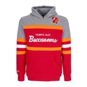 Mitchell & Ness NFL Headcoach Hoodie Scarlet Red, Herr