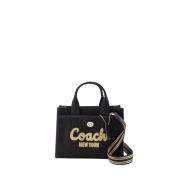 Coach Canvas Crossbody Väska i Svart Black, Dam