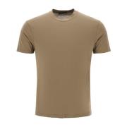 Tom Ford Mjuk Bomull Lyocell Crewneck T-shirt Green, Herr