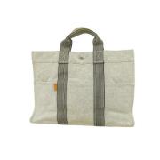 Hermès Vintage Pre-owned Canvas totevskor Gray, Dam