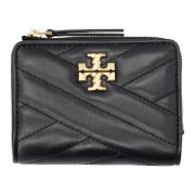 Tory Burch Svart Chevron Bi-Fold Plånbok Black, Dam