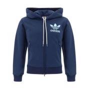 Adidas Hoodie med justerbar huva och dubbel glidande dragkedja Blue, H...