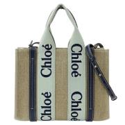 Chloé Pre-owned Pre-owned Canvas handvskor Beige, Dam