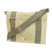 Hermès Vintage Pre-owned Canvas axelremsvskor Beige, Dam