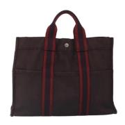 Hermès Vintage Pre-owned Canvas handvskor Brown, Dam