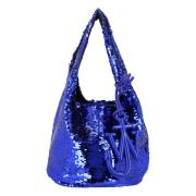 JW Anderson Sequin Mini Shopper Väska Blue, Dam