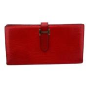 Hermès Vintage Pre-owned Laeder plnbcker Red, Dam