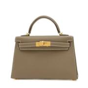 Hermès Vintage Pre-owned Laeder handvskor Gray, Dam