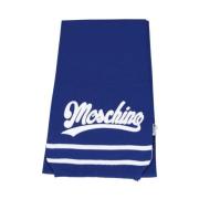 Moschino Blått ull och akryl halsduk Blue, Herr