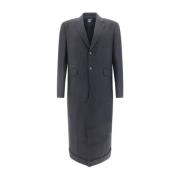 Junya Watanabe Pinstripe Ull Blazer Stil Kappa Black, Herr