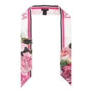 Dolce & Gabbana Sidenscarf med blommotiv Multicolor, Dam