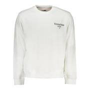 Tommy Hilfiger Vit Långärmad Sweatshirt med Logotyp White, Herr