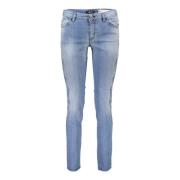 Just Cavalli Blå Broderade Damjeans Blue, Dam