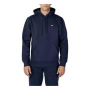 Tommy Jeans Blå Hoodie med framfickor Blue, Herr