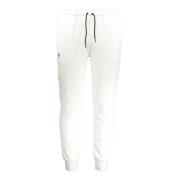 K-Way Sportig vit herr sweatpants med elastisk midja White, Herr