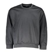 Calvin Klein Herr Svart Sweatshirt utan Dragkedjedesign Black, Herr