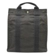 Hermès Vintage Pre-owned Canvas ryggsckar Gray, Dam