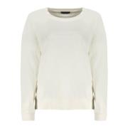 North Sails Vit Sweatshirt med Långärmad Logo White, Dam