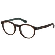 Ermenegildo Zegna Mörk Havana Grön Glasögonbågar Brown, Dam