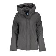 North Sails Svart huva jacka med logotyp Black, Dam