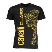 Cavalli Class Kortärmad Herr T-shirt Svart Black, Herr