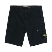 Stone Island Blå Cargoshorts Mode Blue, Herr