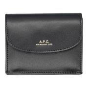 A.p.c. Svart Trifold Plånbok Dam Accessories Black, Dam