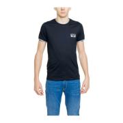 Emporio Armani Svart Bomull Crew Neck T-shirt Black, Herr