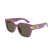 Gucci Violetta Bruna Solglasögon Gg1690Sk Purple, Dam