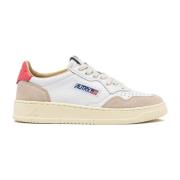 Autry Medalist Low Läder Mocka Sneakers White, Dam