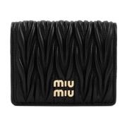 Miu Miu Matelassé Läder Plånbok Black, Dam