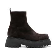 3Juin Brun Mocka Ankelboots Brown, Dam