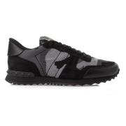 Valentino Garavani Camouflage Rockrunner Sneakers för Män Black, Herr