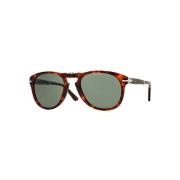 Persol Hopfällbara solglasögon Habana stil Brown, Unisex